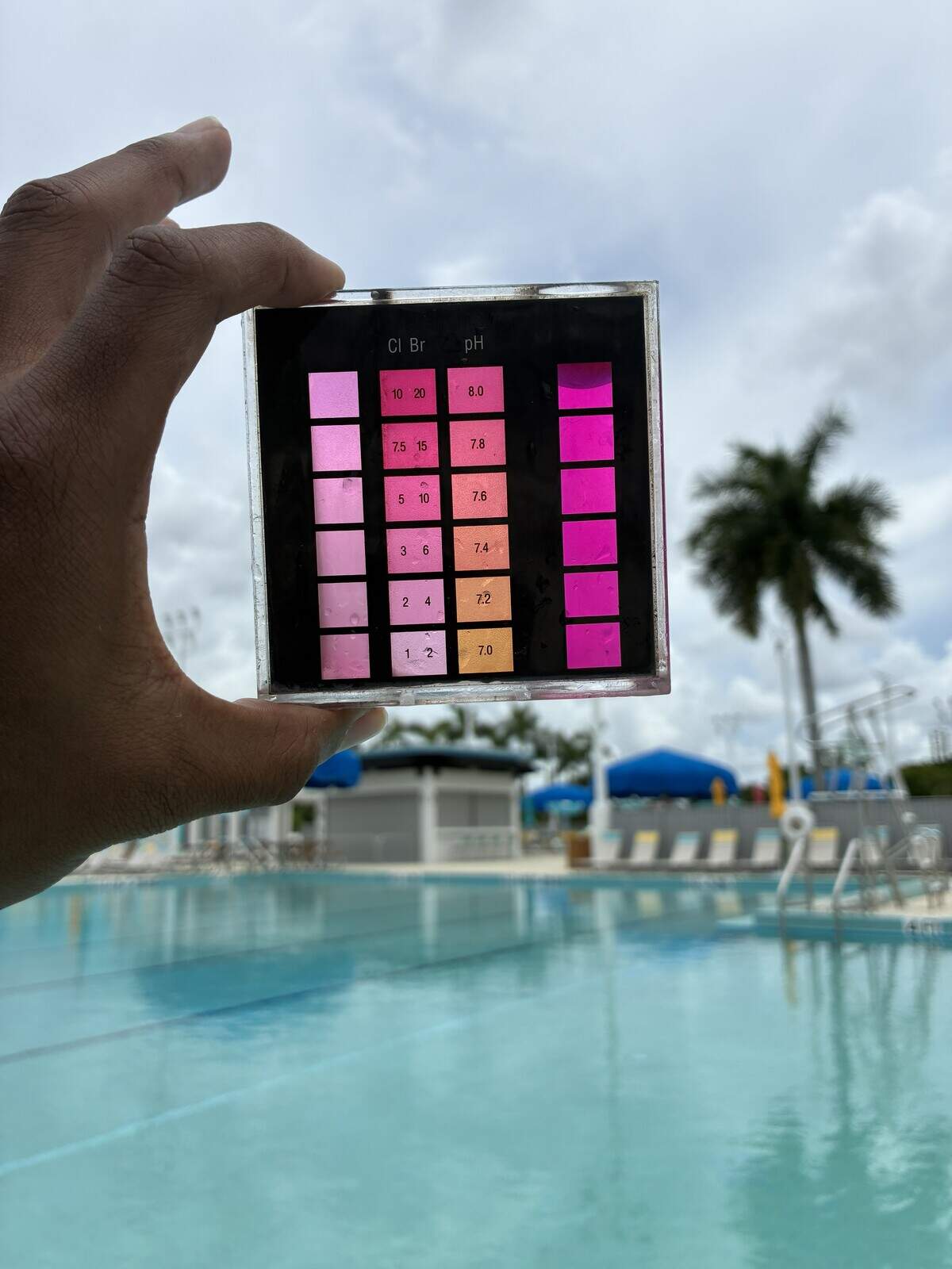 Florida Department of Health inspectors found loose ladders and steps missing anti-slip covers, a loose ladder step, a missing second life hook, high pH levels, low oxidation-reduction potential, low water levels, insufficient water flow, modified water-recirculation equipment and broken or missing gutter grates at Bucky Dent Water Park’s Main Pool.
